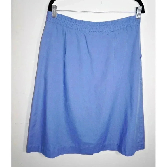 Picket and Post A-line Skirt, Button Front Retro 80s Midi - Picture 6 of 12